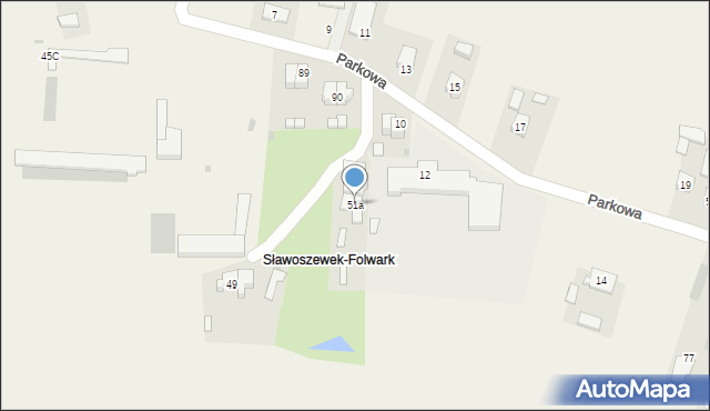 Sławoszewek, Sławoszewek, 51a, mapa Sławoszewek