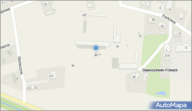 Sławoszewek, Sławoszewek, 96, mapa Sławoszewek