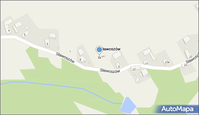 Sławoszów, Sławoszów, 8a, mapa Sławoszów