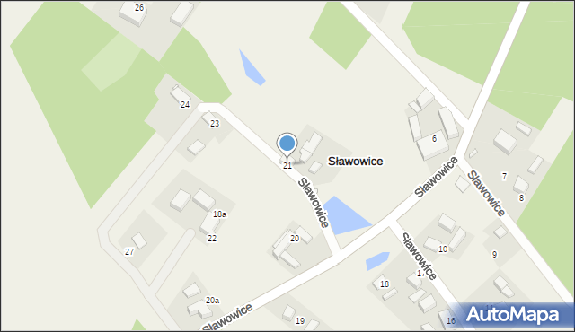 Sławowice, Sławowice, 21, mapa Sławowice