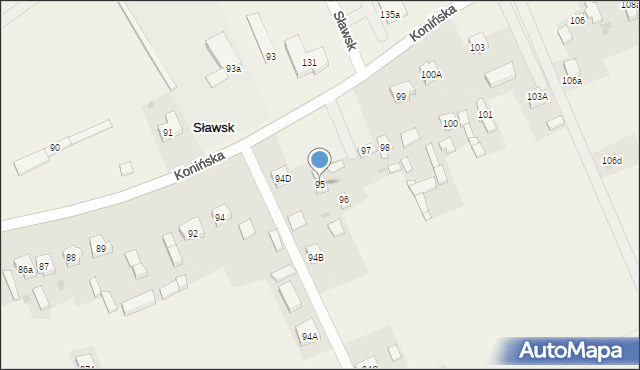 Sławsk, Sławsk, 95, mapa Sławsk