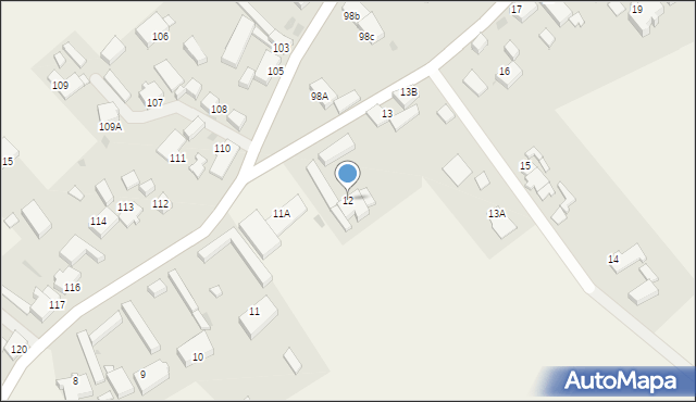 Sławsko, Sławsko, 12, mapa Sławsko