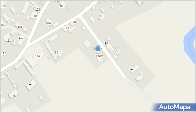 Sławsko, Sławsko, 13A, mapa Sławsko