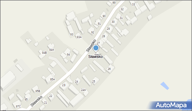 Sławsko, Sławsko, 26B, mapa Sławsko