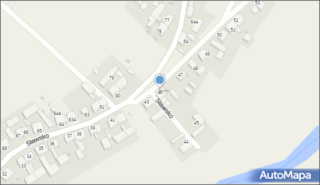Sławsko, Sławsko, 46, mapa Sławsko