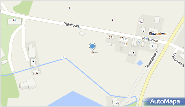 Sławutówko, Sławutówko, 10, mapa Sławutówko