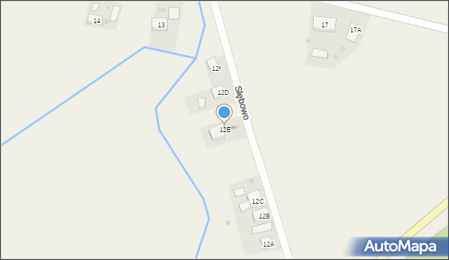 Słębowo, Słębowo, 12E, mapa Słębowo