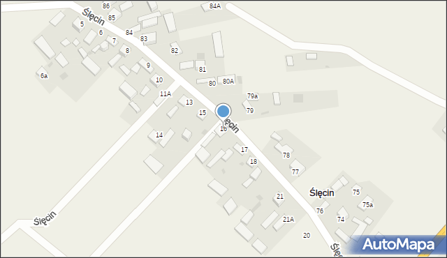 Ślęcin, Ślęcin, 16, mapa Ślęcin