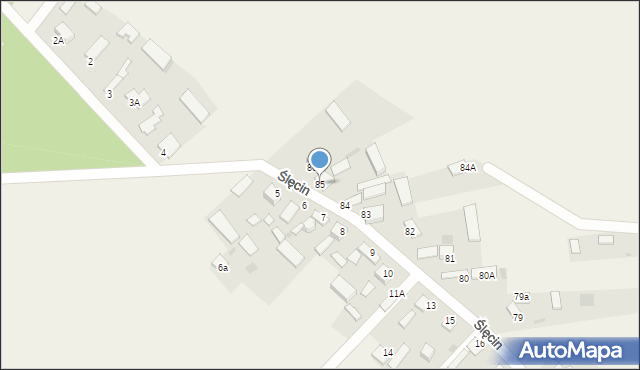 Ślęcin, Ślęcin, 85, mapa Ślęcin