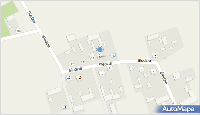 Śledzie, Śledzie, 10, mapa Śledzie