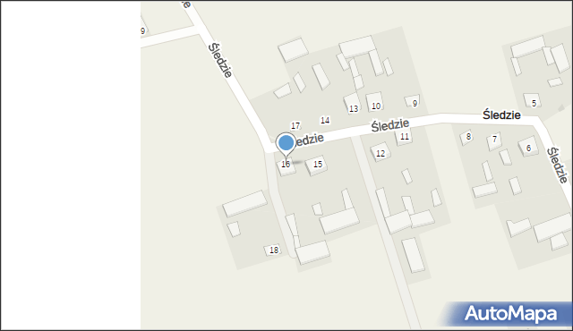 Śledzie, Śledzie, 16, mapa Śledzie