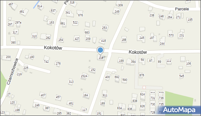 Śledziejowice, Śledziejowice, 118, mapa Śledziejowice