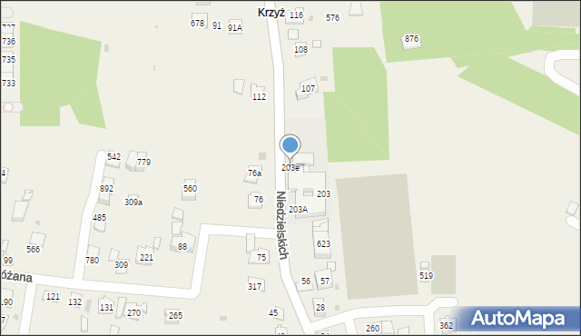 Śledziejowice, Śledziejowice, 203e, mapa Śledziejowice