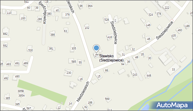 Śledziejowice, Śledziejowice, 27, mapa Śledziejowice