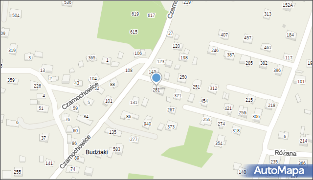 Śledziejowice, Śledziejowice, 281, mapa Śledziejowice