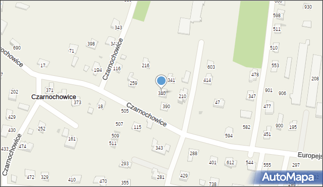 Śledziejowice, Śledziejowice, 340, mapa Śledziejowice