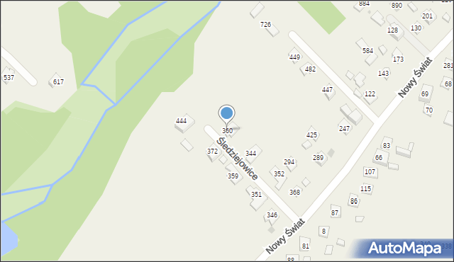 Śledziejowice, Śledziejowice, 360, mapa Śledziejowice