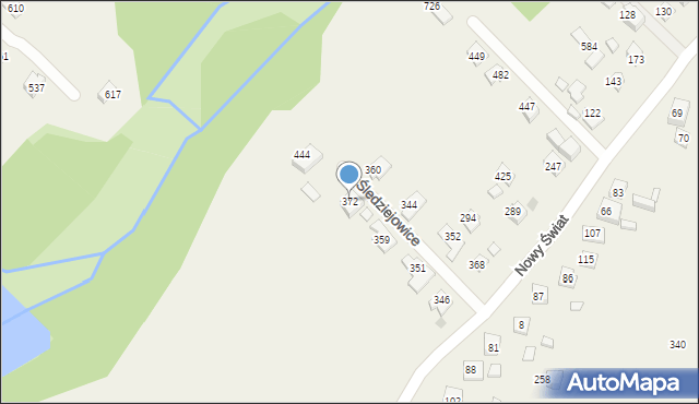 Śledziejowice, Śledziejowice, 372, mapa Śledziejowice