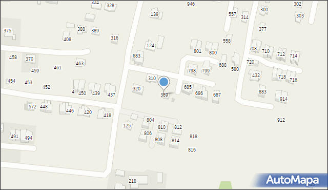 Śledziejowice, Śledziejowice, 389, mapa Śledziejowice