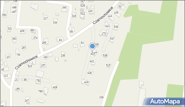Śledziejowice, Śledziejowice, 423, mapa Śledziejowice