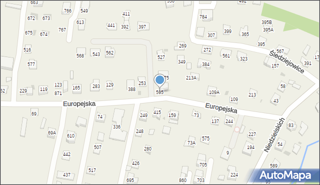 Śledziejowice, Śledziejowice, 595, mapa Śledziejowice