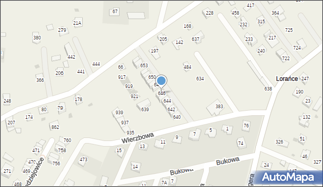 Śledziejowice, Śledziejowice, 646, mapa Śledziejowice