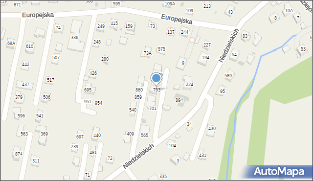 Śledziejowice, Śledziejowice, 703, mapa Śledziejowice