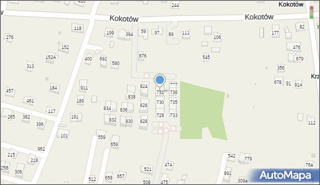 Śledziejowice, Śledziejowice, 731, mapa Śledziejowice