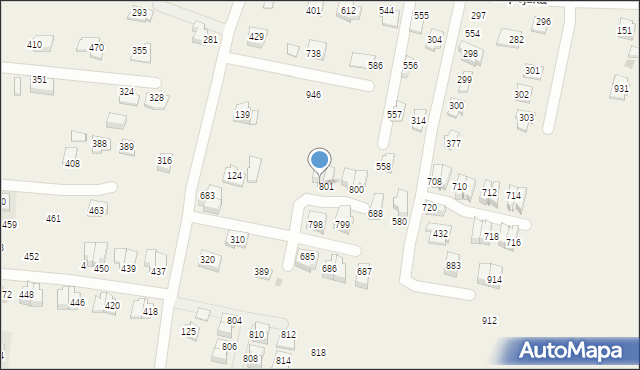 Śledziejowice, Śledziejowice, 801a, mapa Śledziejowice