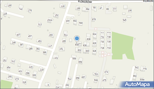 Śledziejowice, Śledziejowice, 834, mapa Śledziejowice
