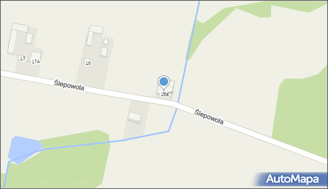 Ślepowola, Ślepowola, 16a, mapa Ślepowola