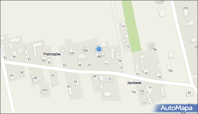 Ślepowron, Ślepowron, 68, mapa Ślepowron