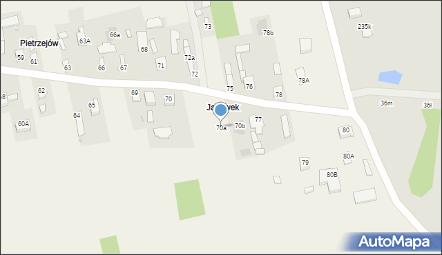 Ślepowron, Ślepowron, 70a, mapa Ślepowron