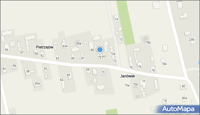 Ślepowron, Ślepowron, 71, mapa Ślepowron