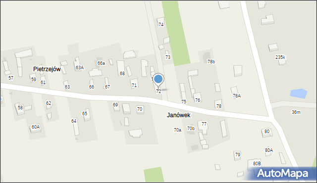 Ślepowron, Ślepowron, 72, mapa Ślepowron