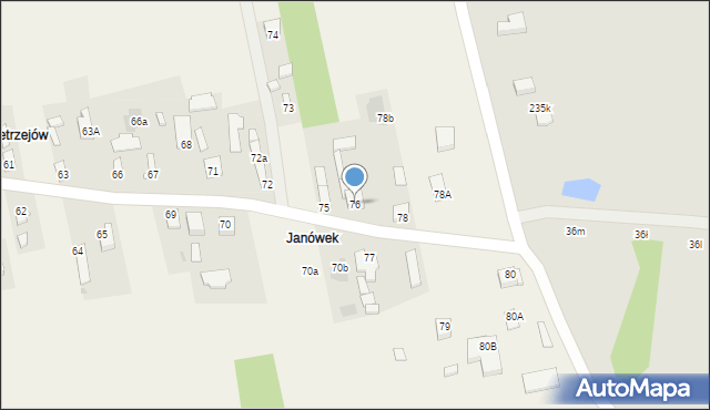 Ślepowron, Ślepowron, 76, mapa Ślepowron