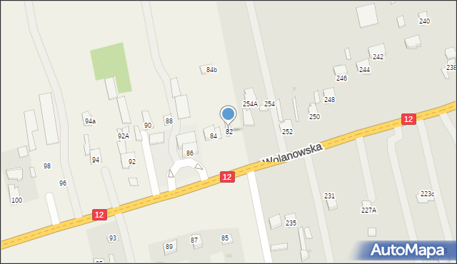 Ślepowron, Ślepowron, 84A, mapa Ślepowron