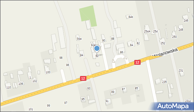 Ślepowron, Ślepowron, 92, mapa Ślepowron
