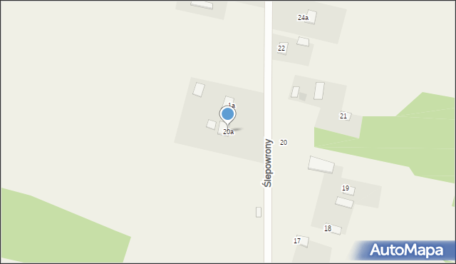 Ślepowrony, Ślepowrony, 20a, mapa Ślepowrony