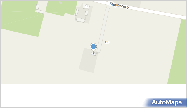 Ślepowrony, Ślepowrony, 9, mapa Ślepowrony