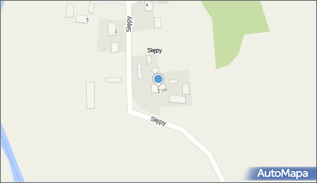 Słępy, Słępy, 2, mapa Słępy