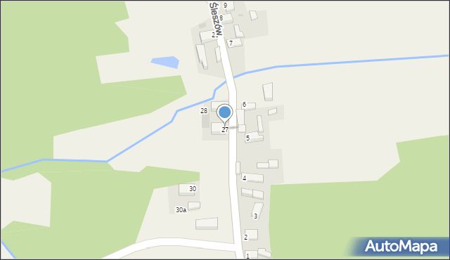 Śleszów, Śleszów, 27, mapa Śleszów