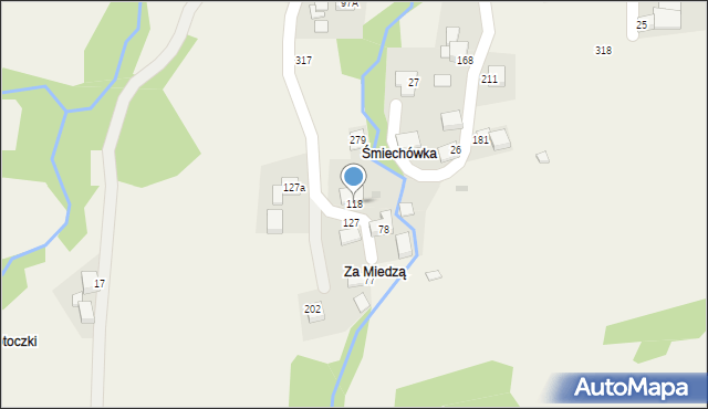 Śleszowice, Śleszowice, 118, mapa Śleszowice