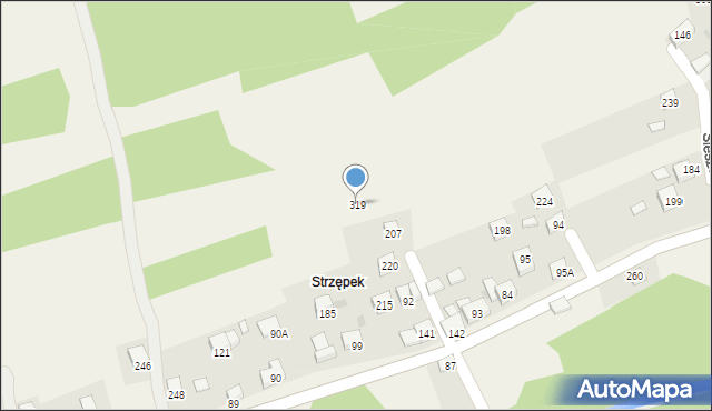 Śleszowice, Śleszowice, 319, mapa Śleszowice