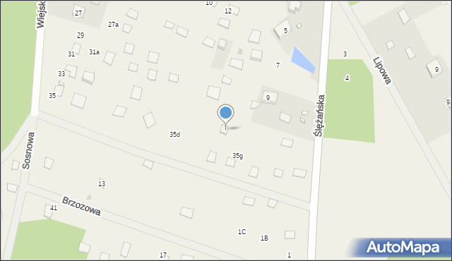 Ślężany, Ślężańska, 13b, mapa Ślężany