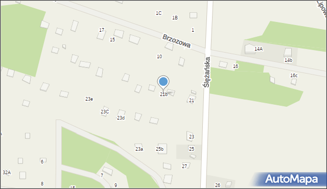 Ślężany, Ślężańska, 21b, mapa Ślężany