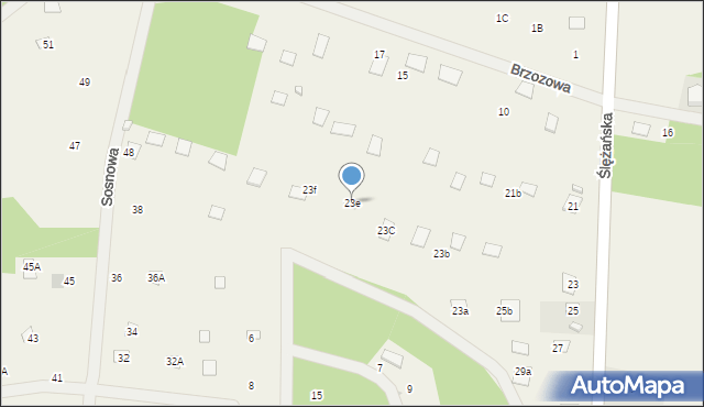 Ślężany, Ślężańska, 23e, mapa Ślężany