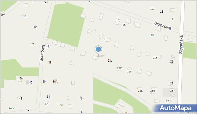 Ślężany, Ślężańska, 23f, mapa Ślężany