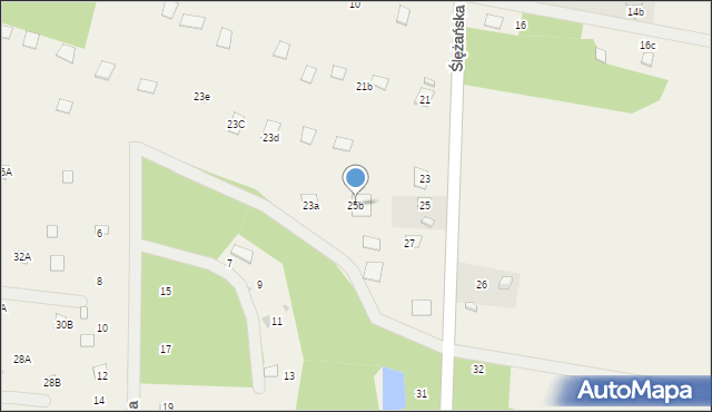 Ślężany, Ślężańska, 25b, mapa Ślężany