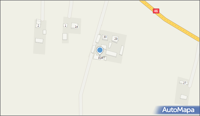 Ślęzany, Ślęzany, 31A, mapa Ślęzany